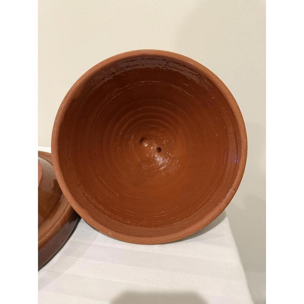 Moroccan Cooking Tagine Pot Tajine Lead Free Terra Cotta glazed Large 12" - Picture 9 of 12